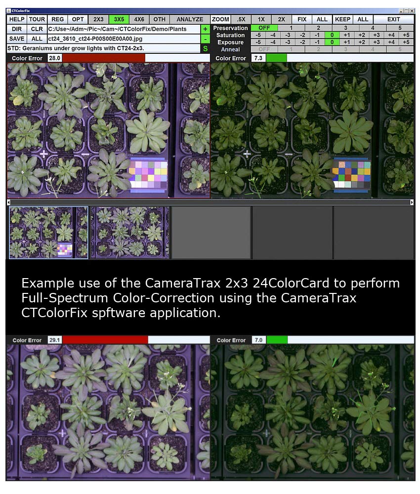 Cameratrax 24Colorcard 2X3 With Grey Balance And User Guidebook