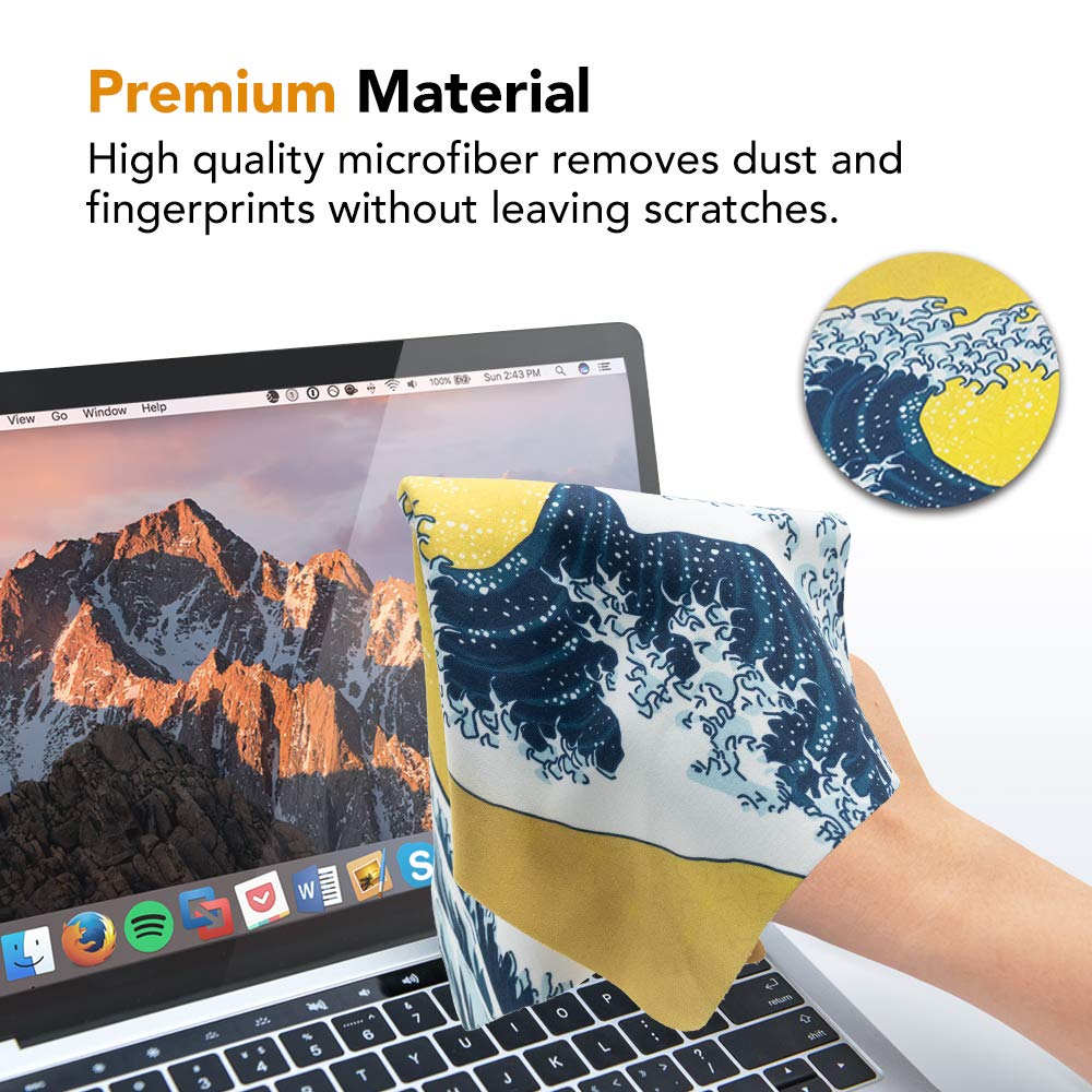 Senseagex Ekax 3 In 1 Mouse Pad, Multi Functional Microfiber Mouse Pad For Laptop, Portable & Washable Keyboard Mat, Monitor Pro