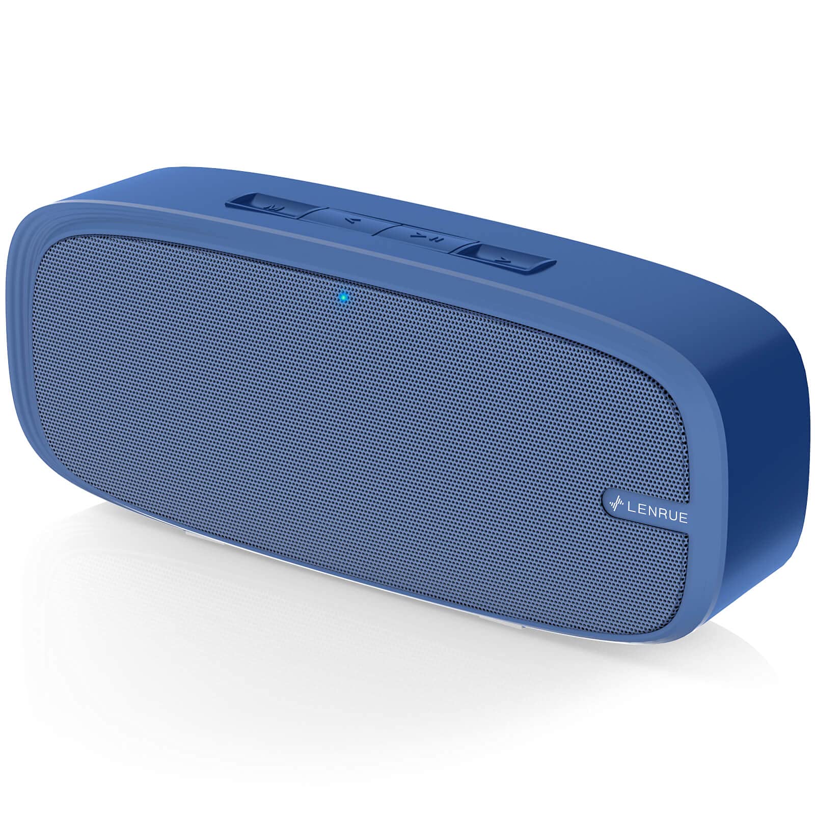 Lenrue Bluetooth Speaker, Wireless Portable Speaker With Loud Stereo Sound, Rich Bass, 12 Hour Playtime, Built In Mic. Perfect For Iphone, Samsung And More (Blue)
