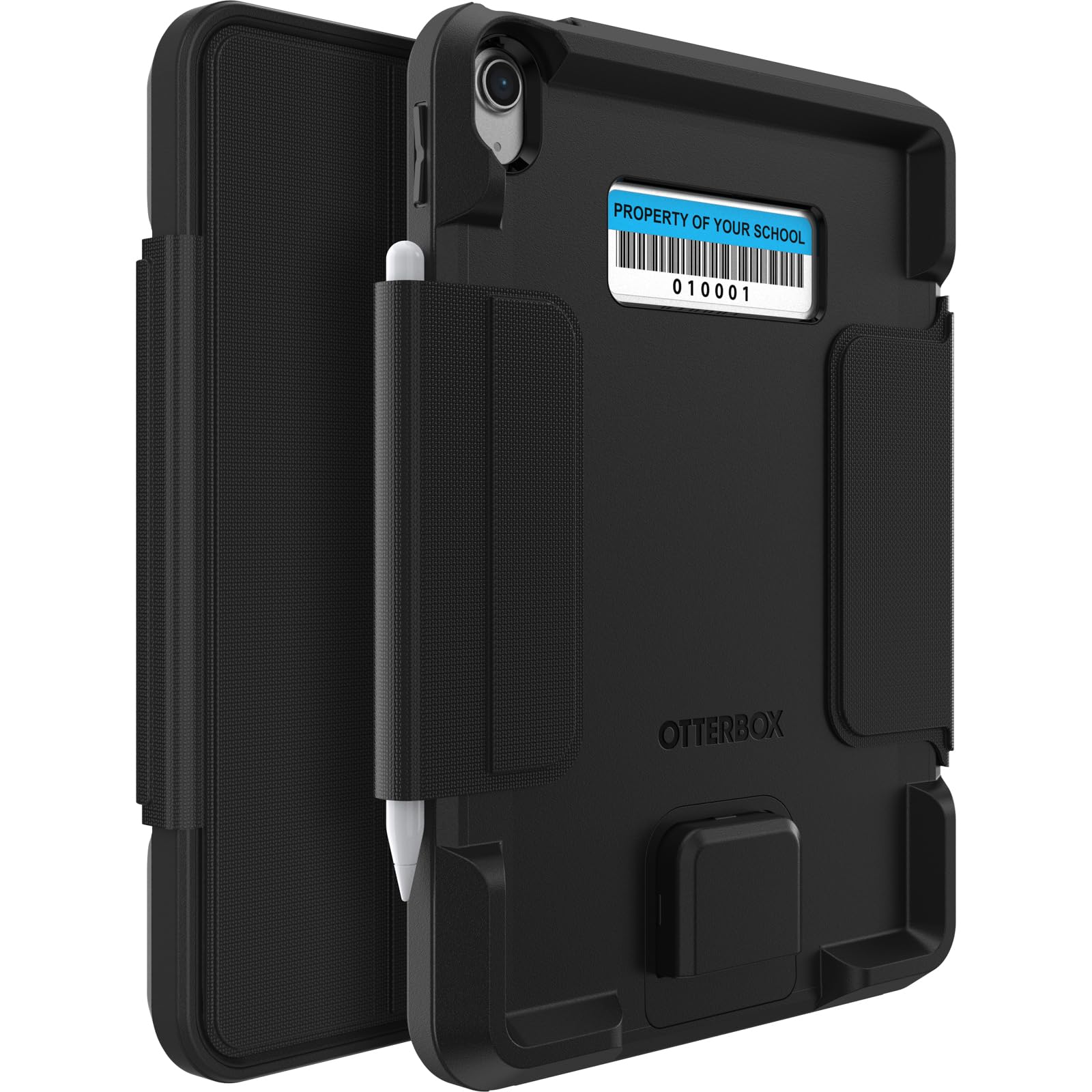 Otterbox Achiever Series Folio St For Ipad 10Th Gen   Black, Rugged, Durable, Multi Layer Protection (Ships In Polybag, Ideal Fo