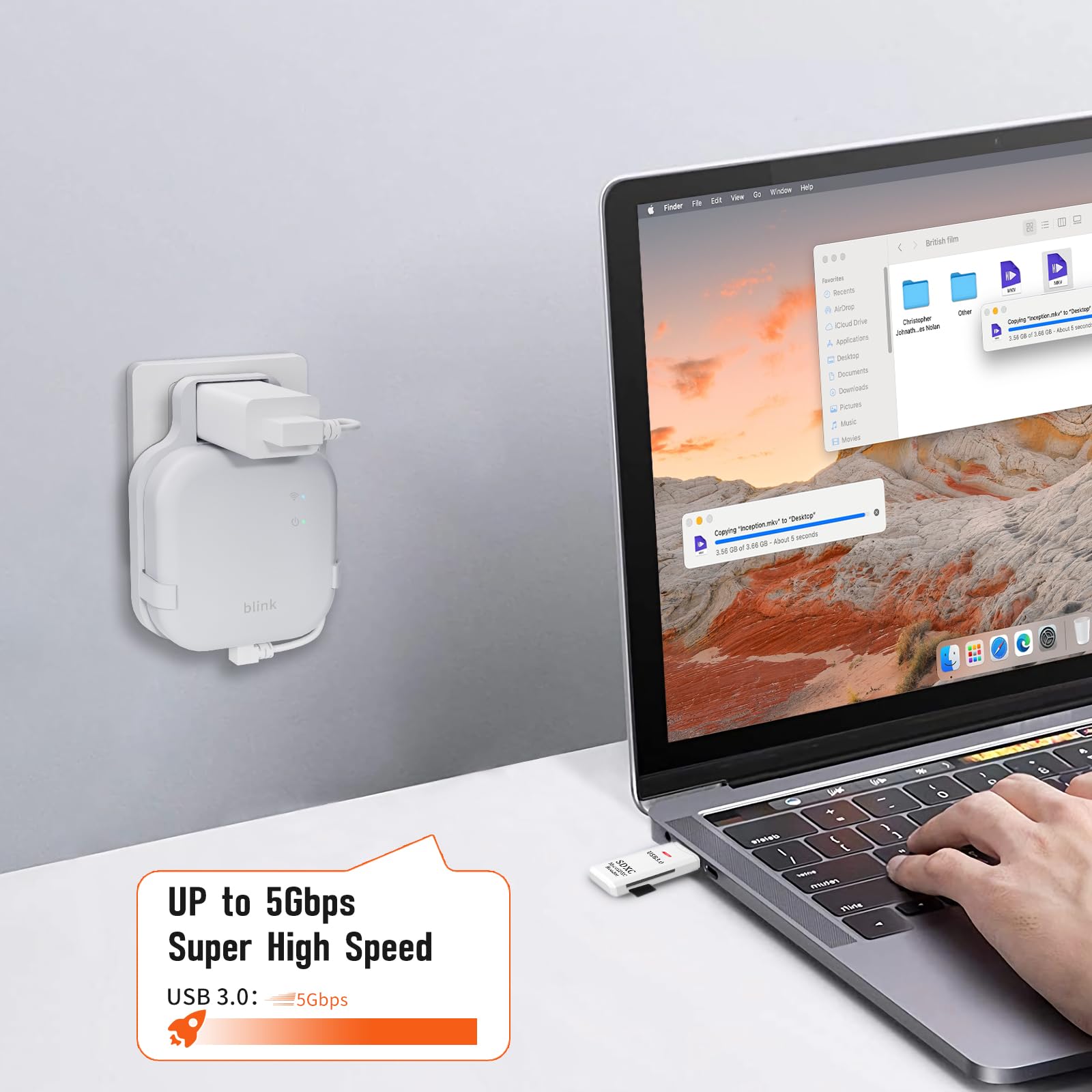 256Gb Micro Sd Card For Local Video Storage & Outlet Wall Mount For All New Blink Sync Module Xr With Reader, Short Cable Save S