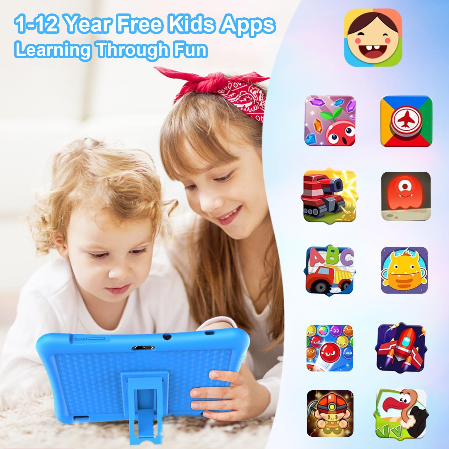 Kids Tablet 10 In Android 13 Tablet For Kids Toddler Tablet Childrens Tablet Age 3 12 Quad Core 3Gb Ram 32Gb Rom With Parental C