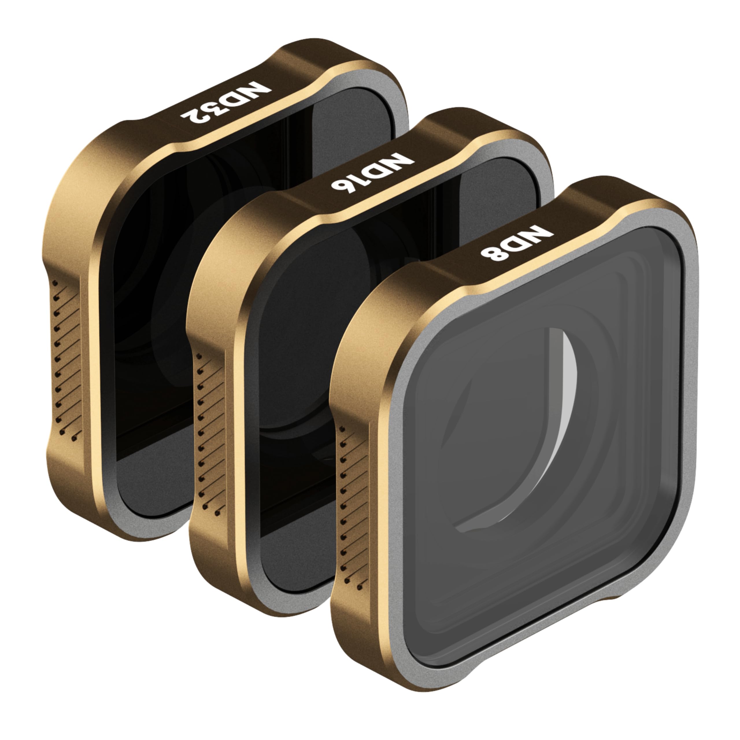 PolarPro - Shutter Collection - Filters for GoPro Hero 9, 10, 11,12, & 13 | 3-Pack Filter Kit - ND8, ND16, ND32 - Neutral Densit