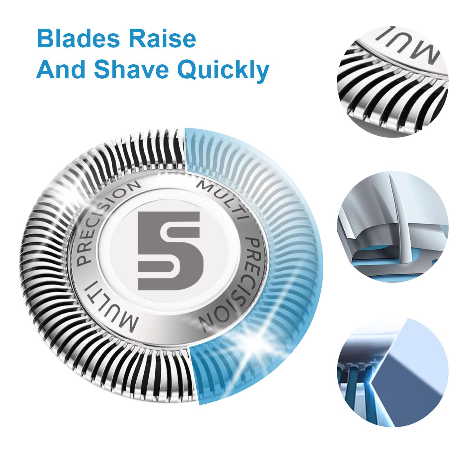 Sh50 Replacement Heads, 5000 Replacement Blades, Sh50 Replacement Blades, 3Pc Pack