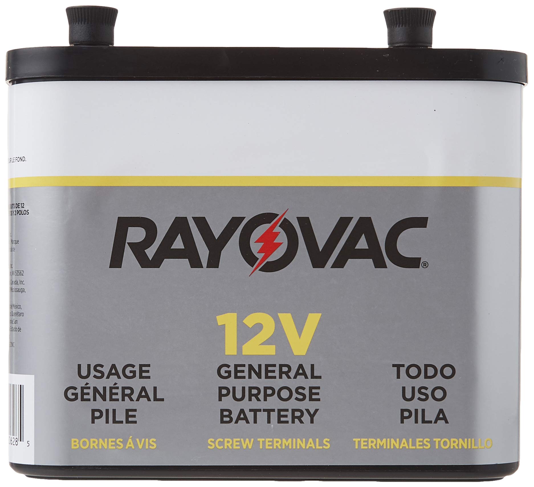 Rayovac General Purpose Lantern Battery, 12 Volt, Screw Terminals, 926C