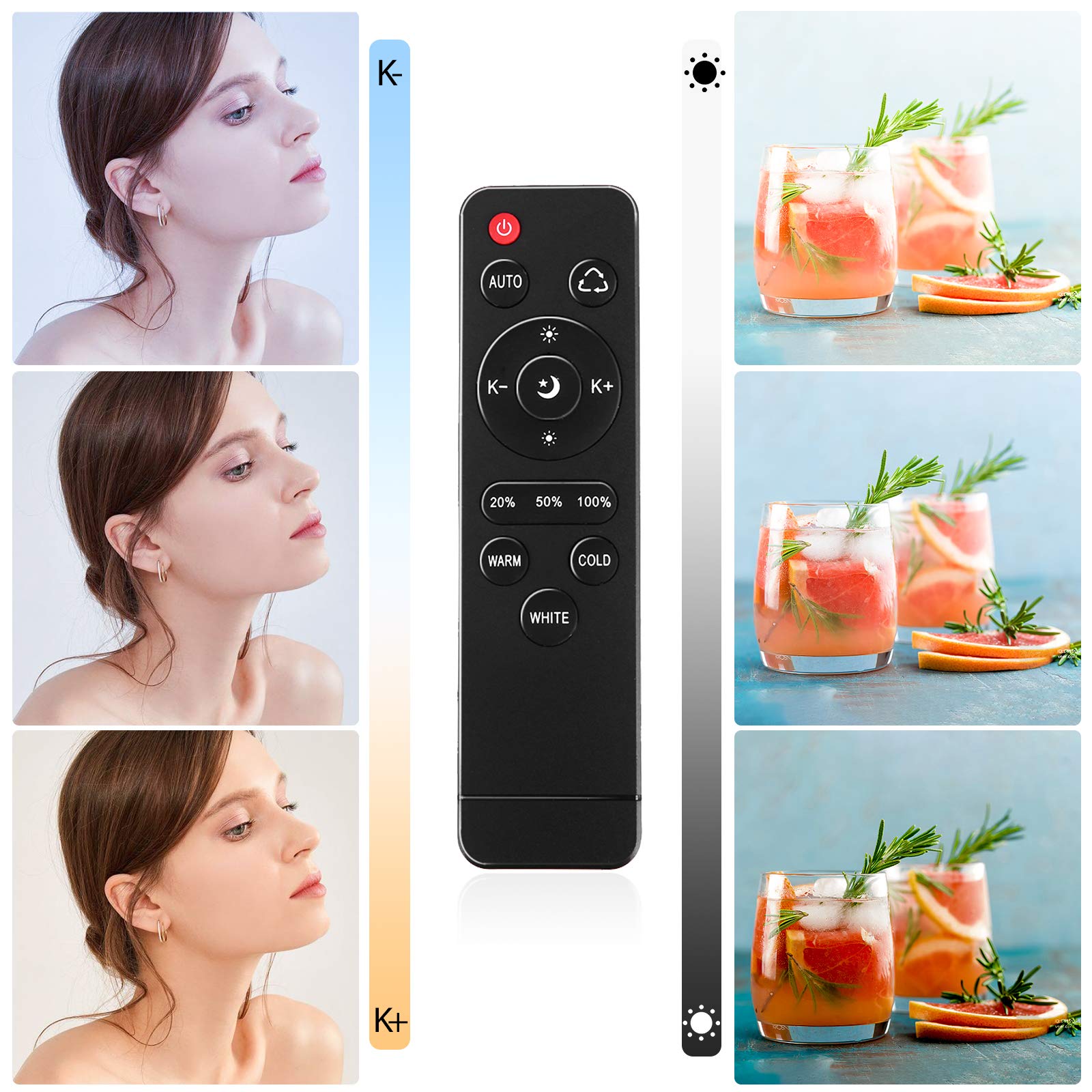 Andoer Softbox Photography Lighting Kit Professional Studio Equipment With 20''X28'' Softbox, 2800 5700K 85W Bi Color Temperatur