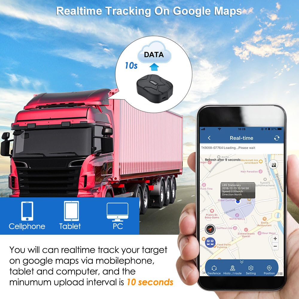 Tkstar 4G Gps Tracker For Vehicles 10000Mah Magnetic Car Gps Tracker Locator Real Time Anti Theft Tracking Device For Vehicles,