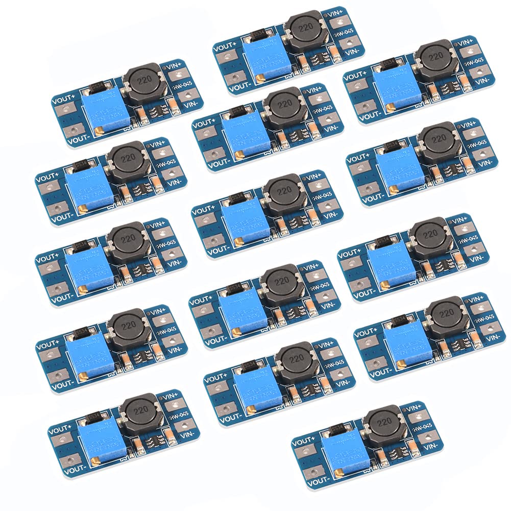 15Pcs Mt3608 Dc Dc Step Up Boost Power Converter 2A Module Adjustable Step Up Voltage Regulator Board 2 24V To 5V 28V Output