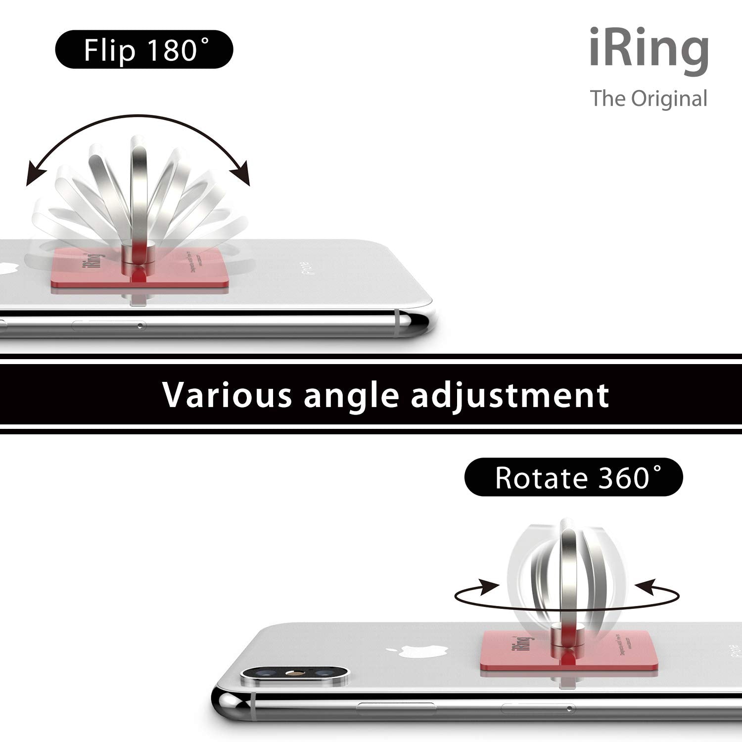 Iring Link, Made In Korea, Wireless Charging Friendly Phone Holder   Cell Phone Ring Grip Finger Holder And Stand Compatible Wit