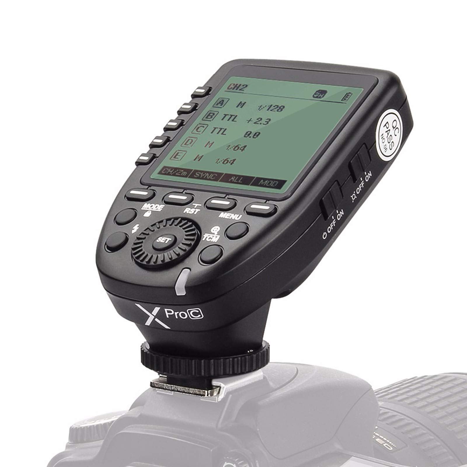 Godox Xpro C 1/8000S Hss Ttl Wireless Flash Trigger 5 Dedicated Group Buttons 11 Customizable Functions For Canon Eos Hotshoe Ca