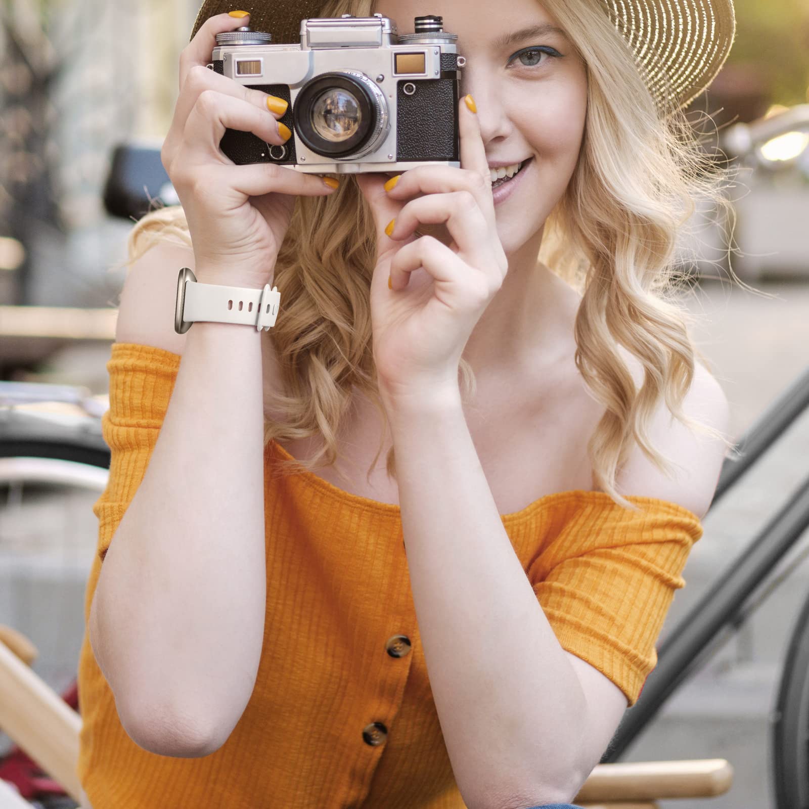 Dirrelo Compatible With Fitbit Versa 3/4 Bands & Sense 2 Bands For Women, Soft Replacement Sport Strap Band For Versa 3/4 Sense