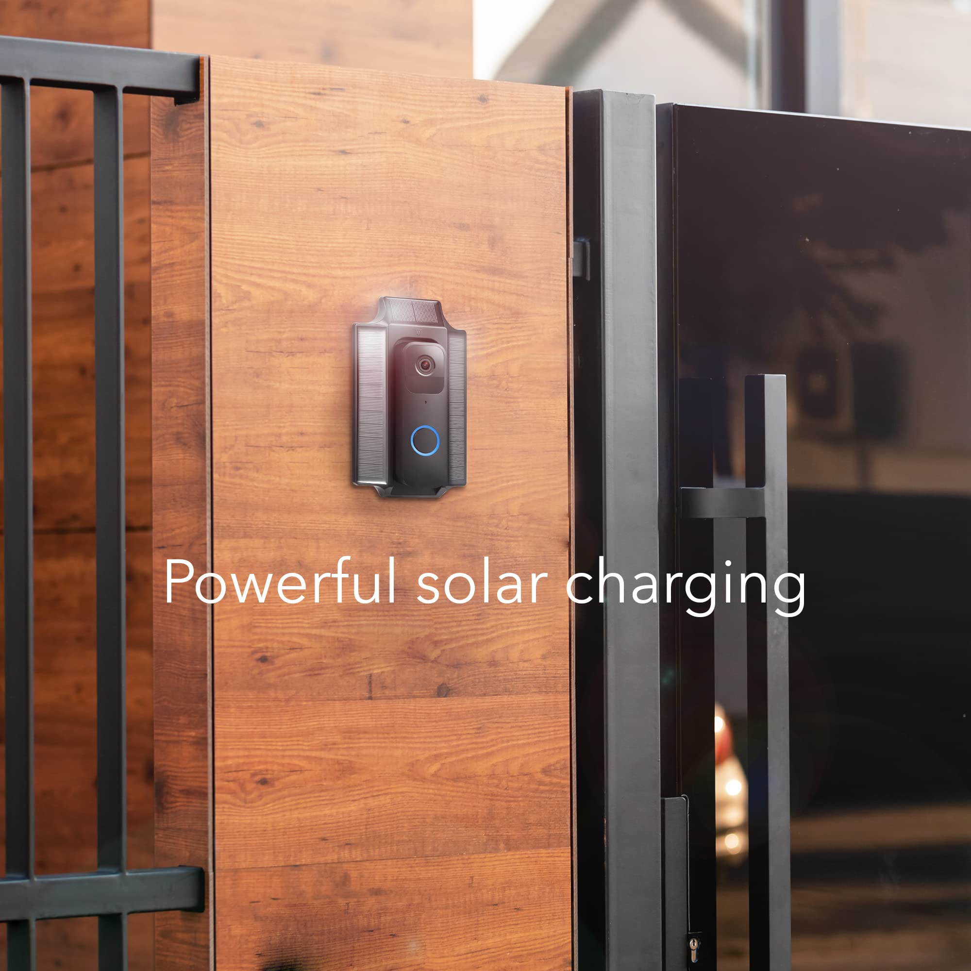 Wasserstein Solar Charger And Mount   Compatible With Blink Video Doorbell   Solar Power For Your Blink Video Doorbell (Black)