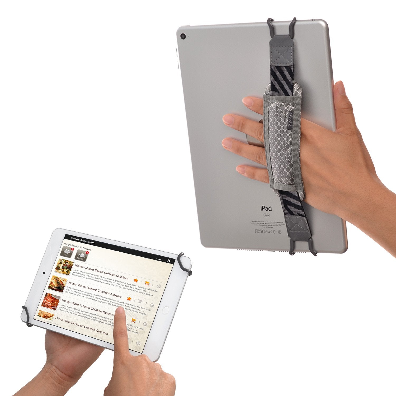 Tfy Tablet Security Hand Strap Holder, Compatible With Ipad (Ipad Mini & Mini 5 & Mini 6 / Ipad Air 5 /Ipad Air 2 / Ipad Pro 9.7