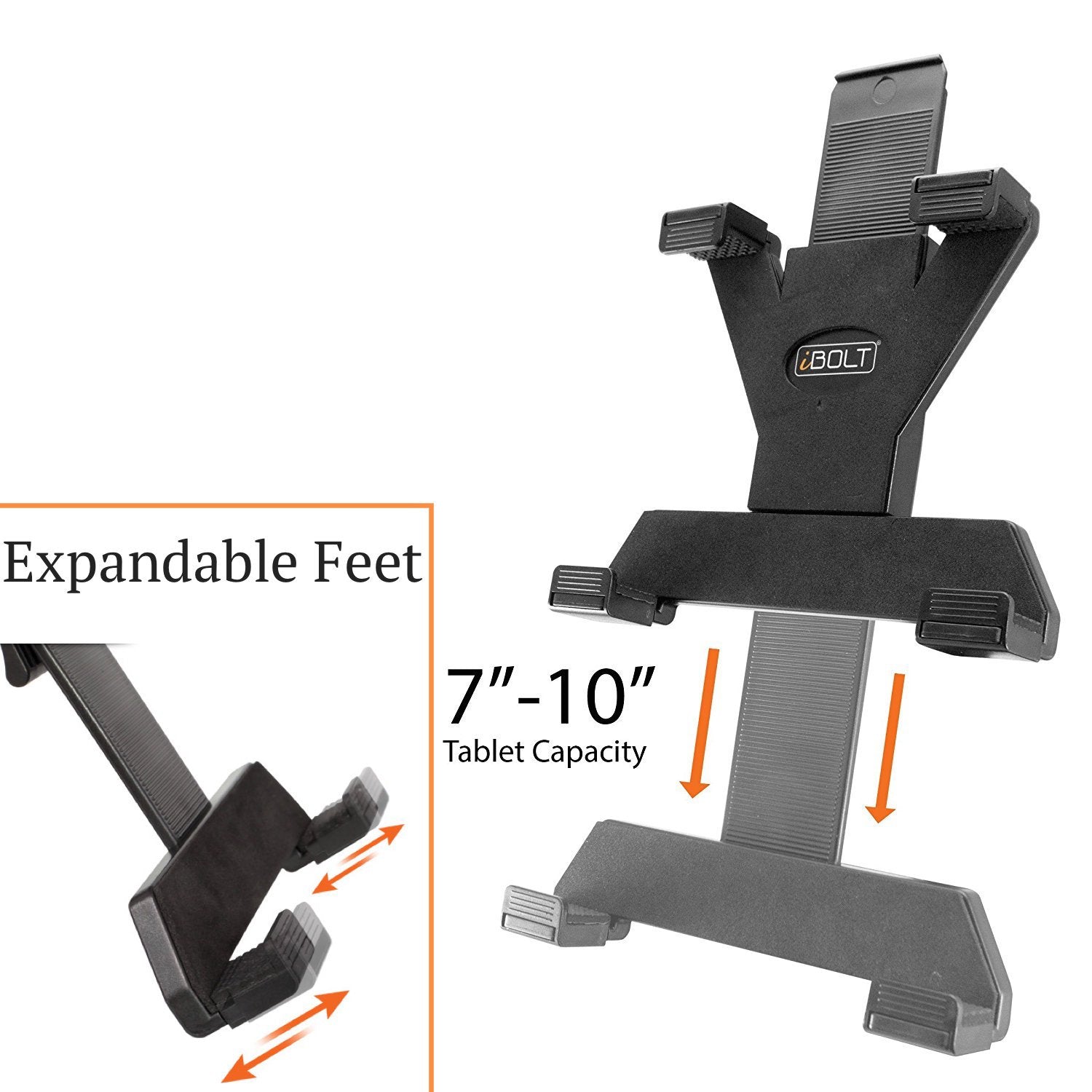 Ibolt Tabdock Console - Heavy Duty Expandable And Adjustable Cup Holder Mount For All 7 - 10 Tablets (Ipad, Nexus, Samsung Tab).