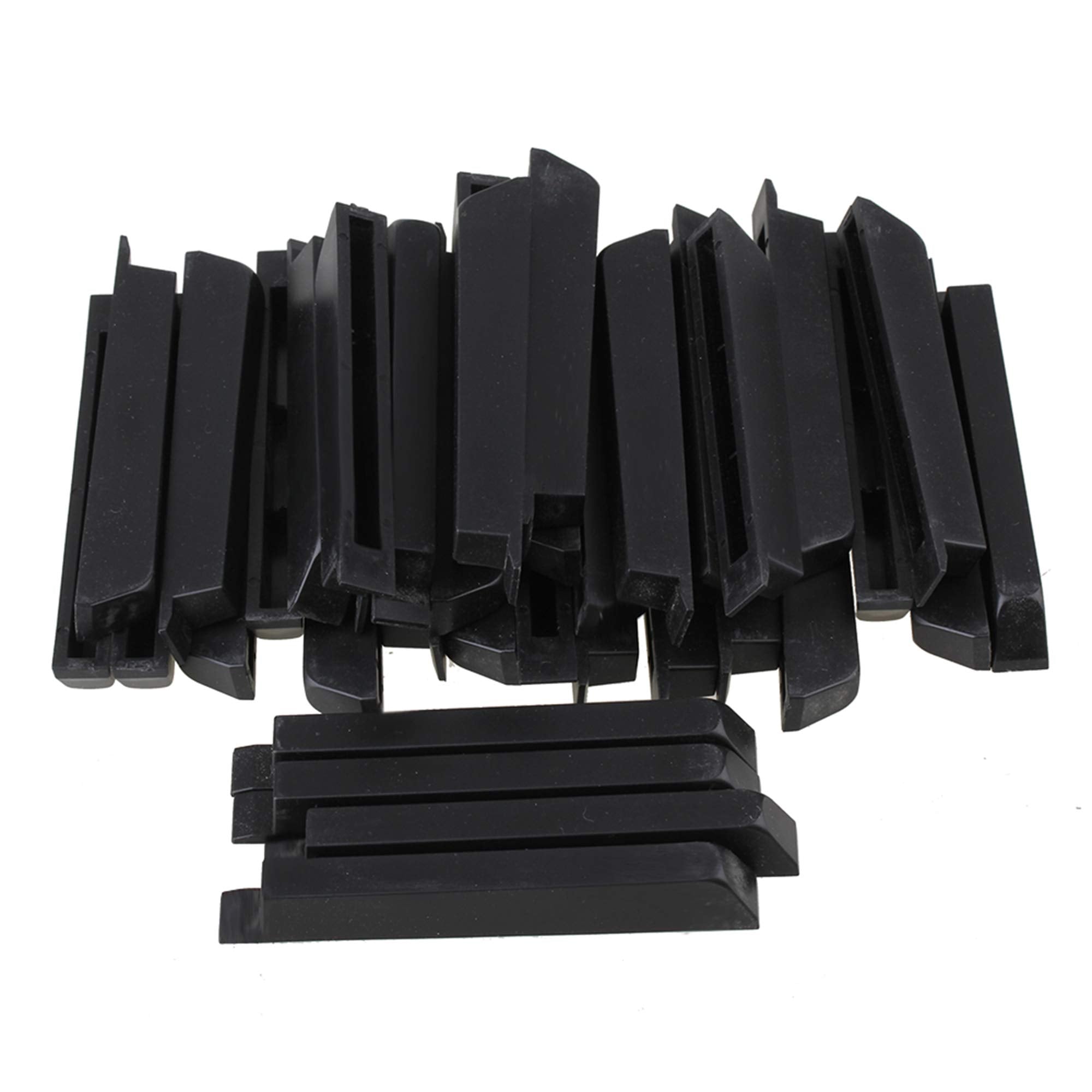 Bqlzr Black Antique Pvc Piano Keytops Piano Keys Flats Repair Replacement Parts Pack Of 36