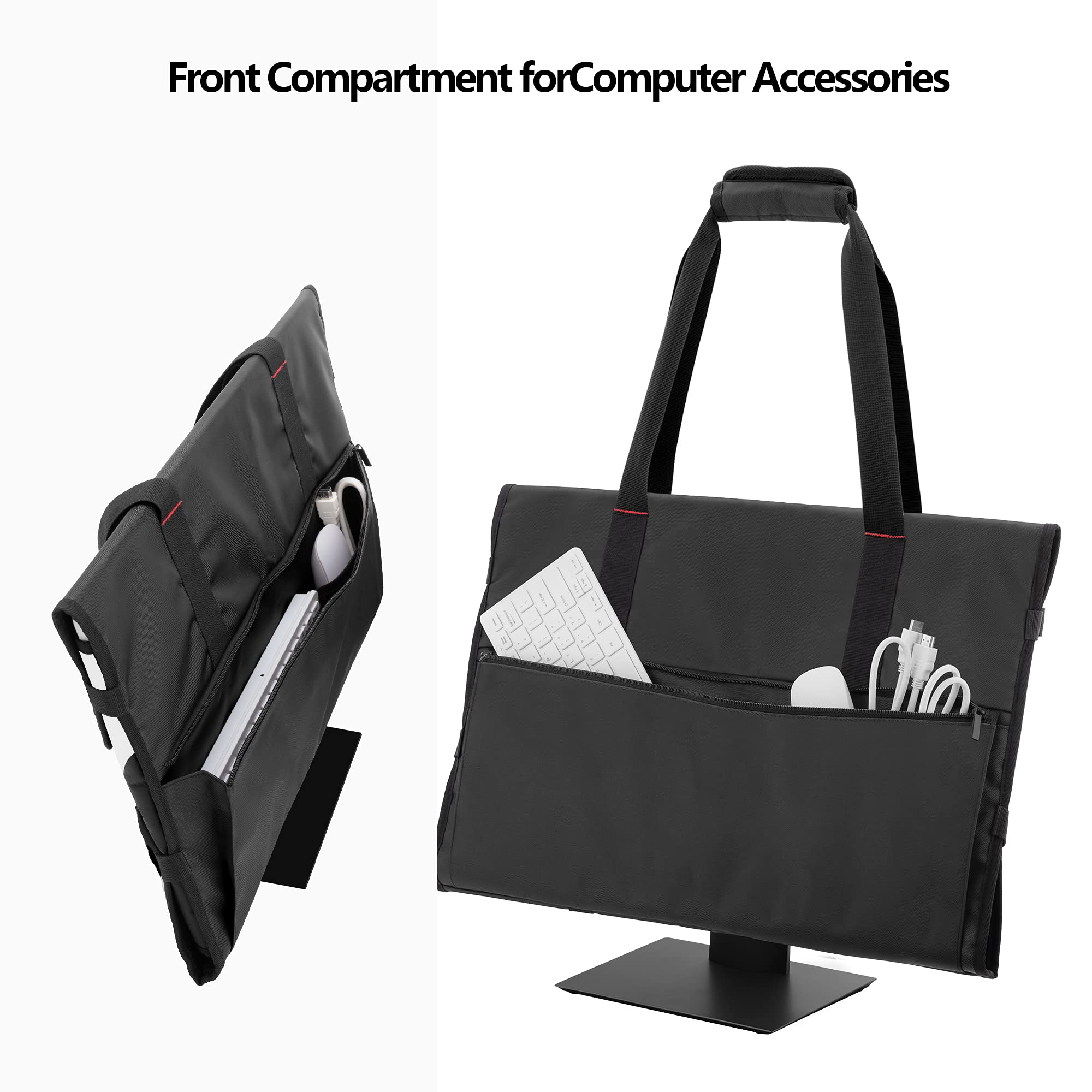 Trunab Carrying Case For 24'' Monitors/Lcd Screens Compatible With Imac 21.5''/24'', Protective Monitor Travel Bag With Padded V