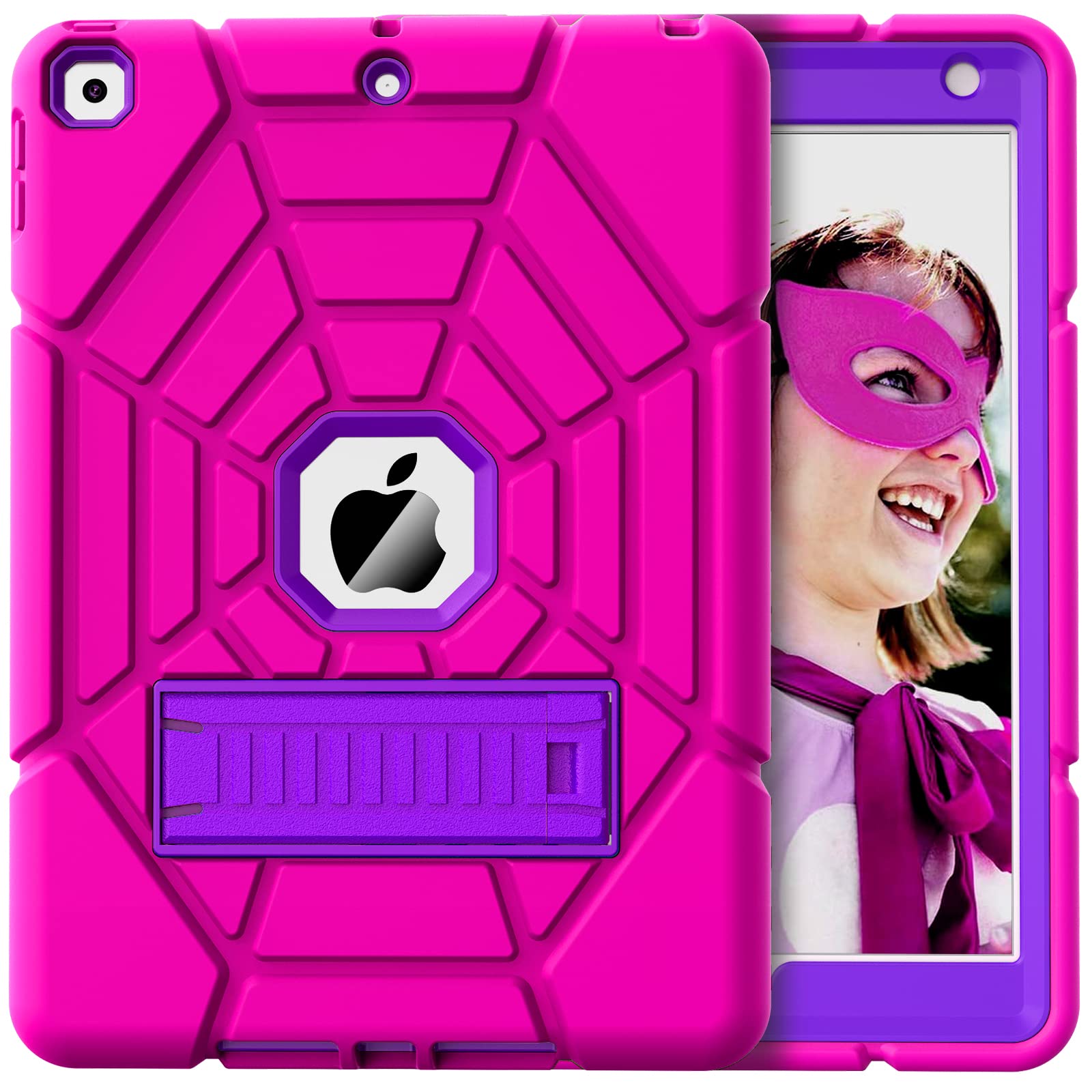 Grifobes For Ipad 9Th Generation Case, For Ipad 8Th/7Th Generation Case 2021/2020/2019, Heavy Duty Shockproof 10.2'' Cover With 