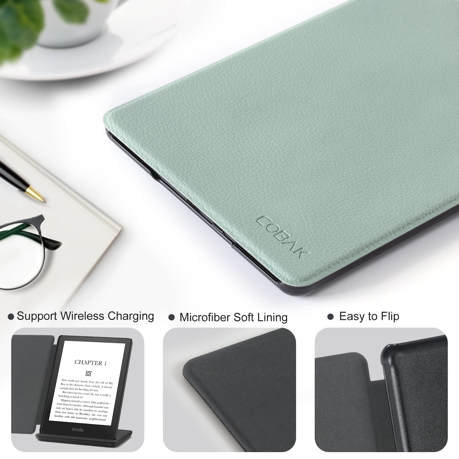 Cobak Case For Kindle Paperwhite   All New Pu Leather Cover With Auto Sleep Wake Feature For Kindle Paperwhite 11Th Generation 6