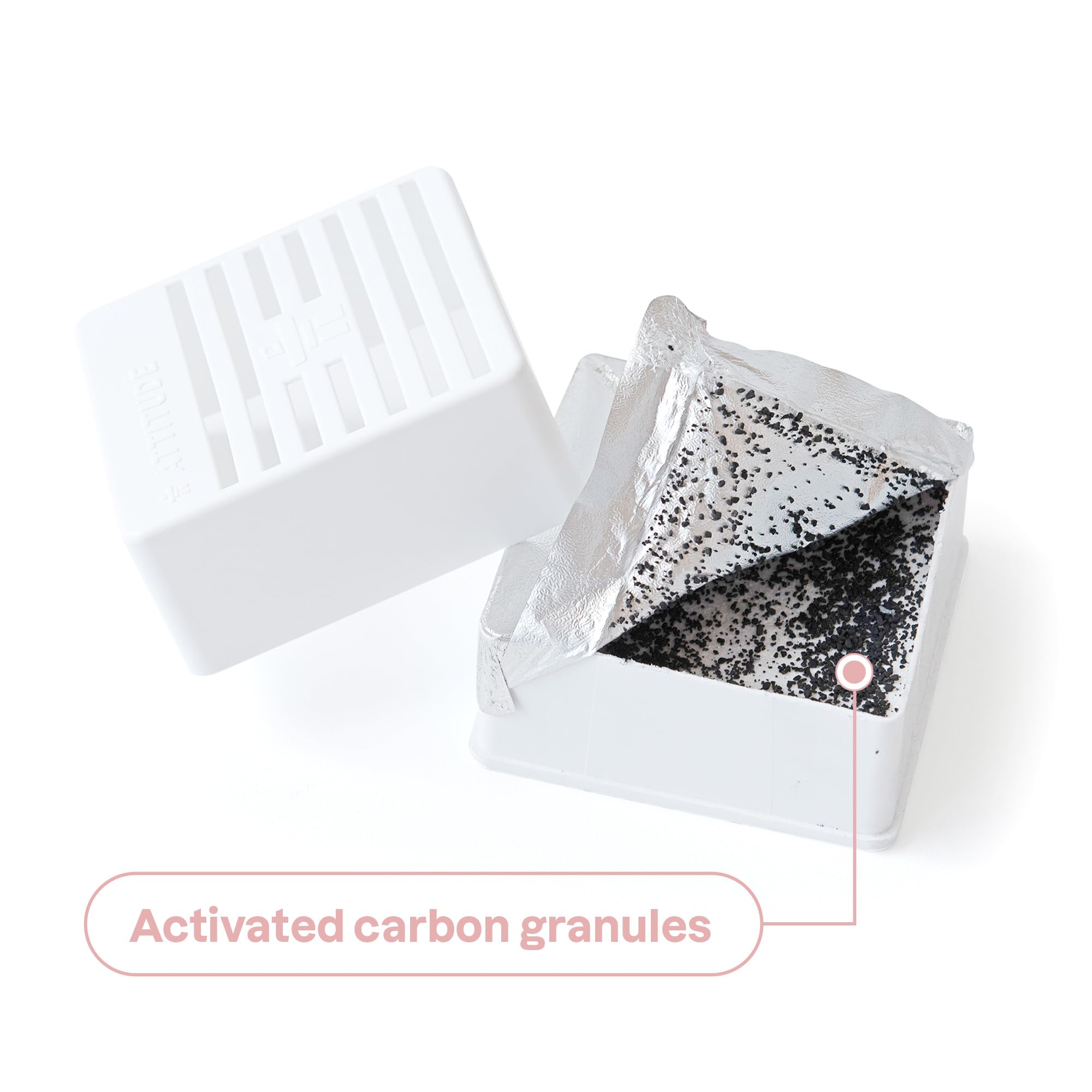 Attitude Baby Air Purifier, Activated Carbon Freshener, Plant And Mineral Based, Vegan, Orange And Pomegranate, 8 Ounces