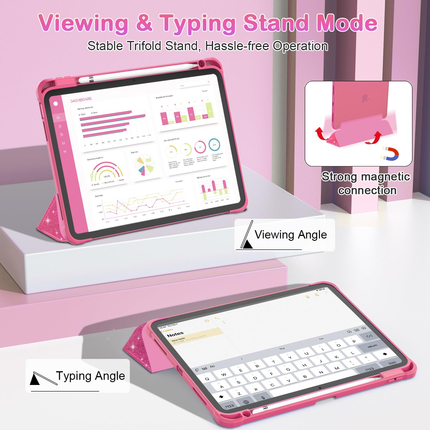 Okp For New Ipad 10Th Generation Case 2022, Ipad 10.9 Inch Case With Trifold Stand, Auto Wake/Sleep, Ipad 10 Gen Protective Cove