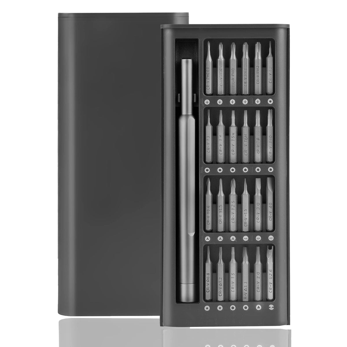 Xool Precision Screwdriver Set Magnetic, 25 In 1 With 24 Piece Small Screwdriver Set, Mini Pocket Screwdriver Kit Magnetic For C