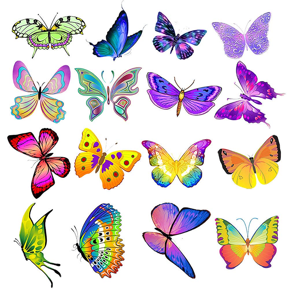Corlorful Butterfly Stickers Pack For Teens Girls Boys Boys|50 Pcs|Decorative Waterproof Vinyl Stickers For Hydroflasks Waterbot