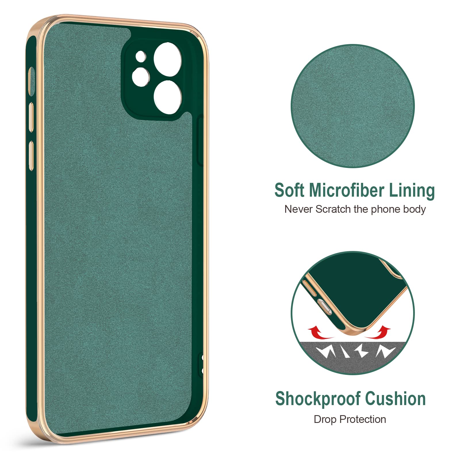 Hython Case For Iphone 11 Case With Ring Stand [360   Rotatable Ring Holder Magnetic Kickstand] [Shiny Plated Rose Gold Edge] So