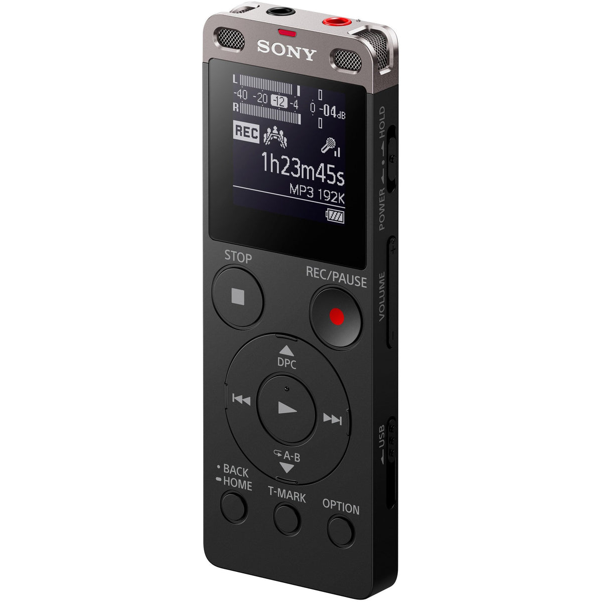 Sony Icdux560Blk Digital Voice Recorder 1'' Black
