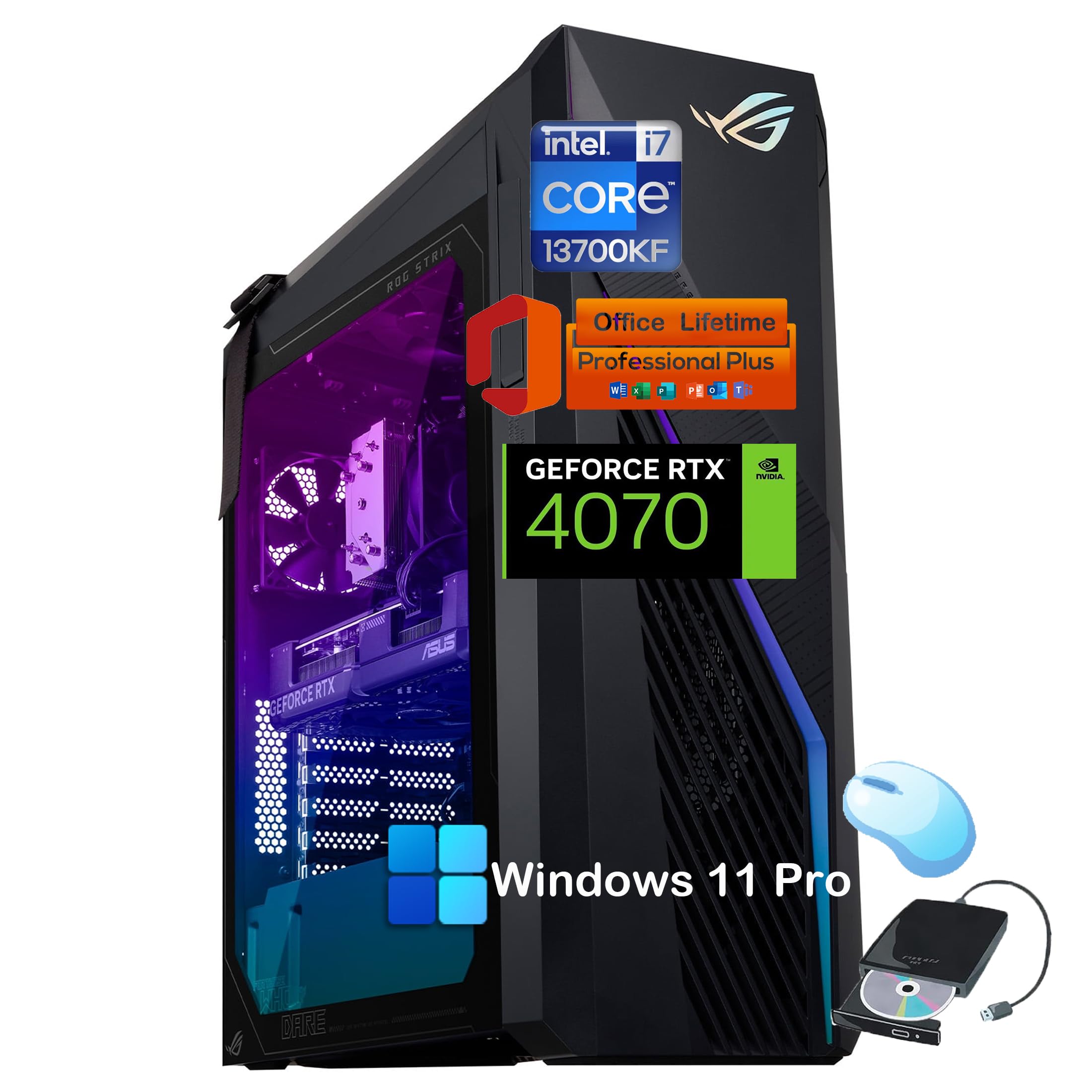 ASUS SY G22CHDB776 Ci713700F 2x8GB 1TB RTX4070 W11H Retail