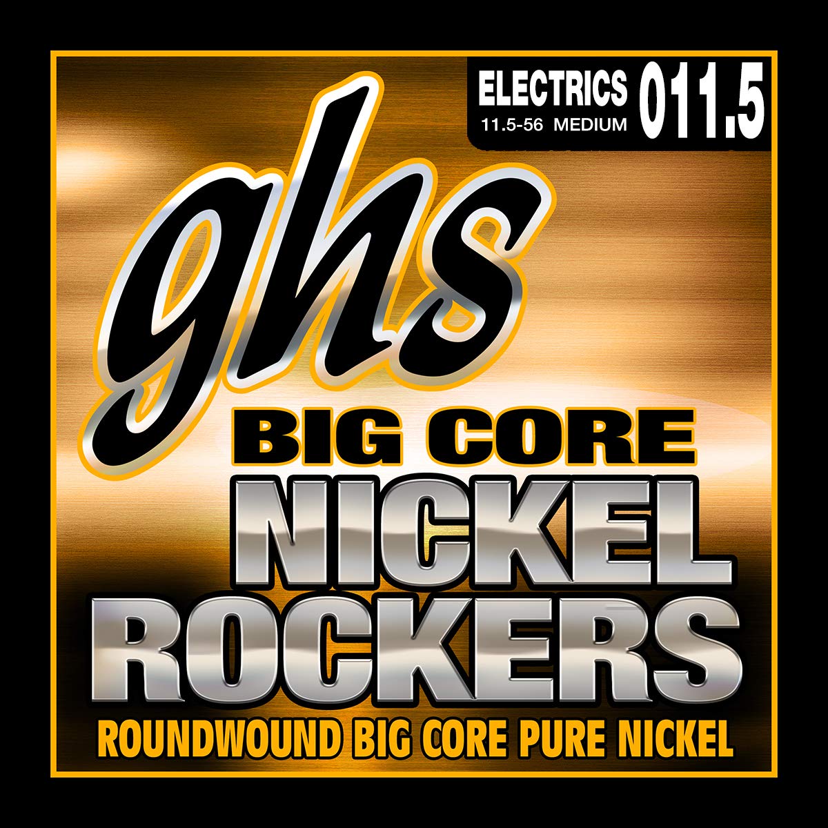 Ghs Big Core Nickel Rockers   Pure Nickel Electric Guitar Strings Medium (.011 1/2 056)