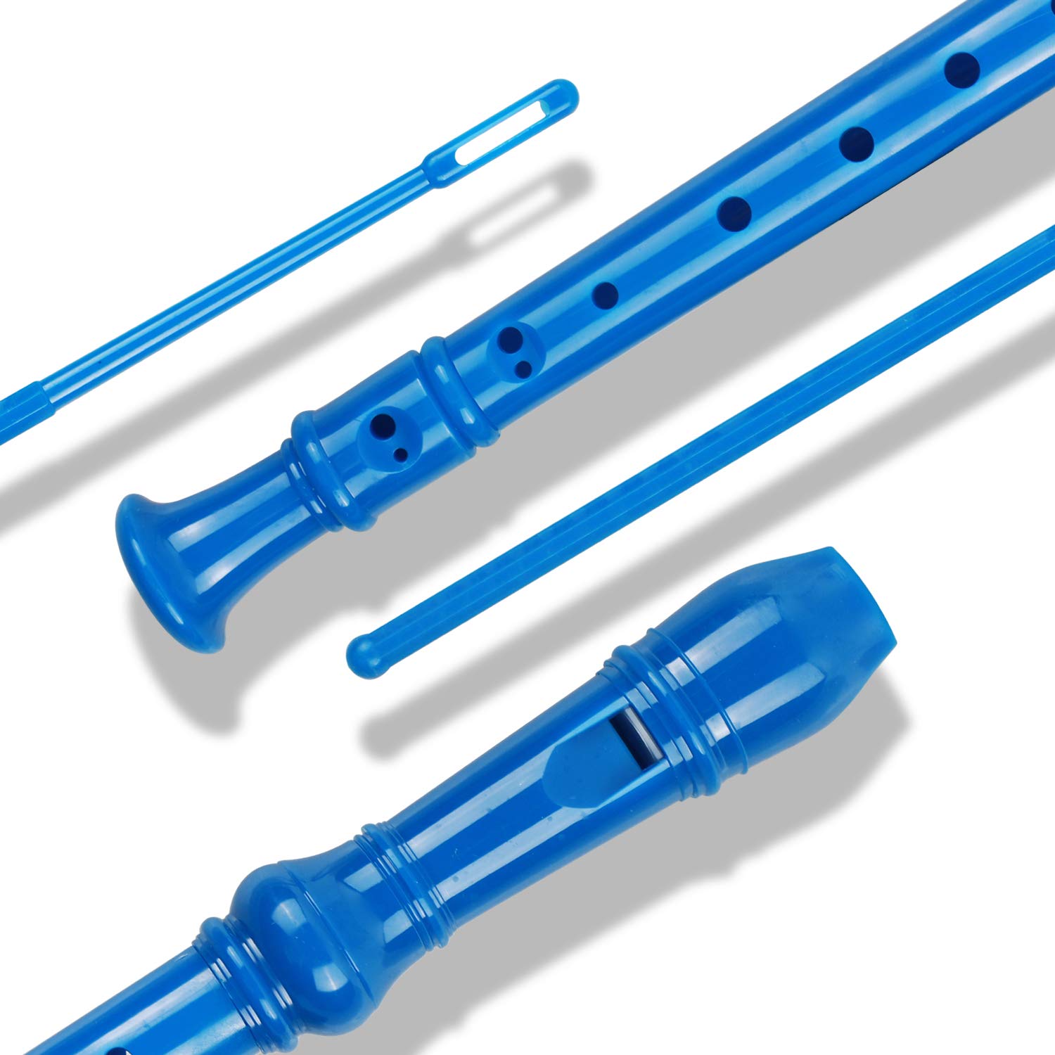 Soprano Recorder Descant Flauta Recorder 8 Hole Abs Clarinet German Style Treble Flute C Key With Fingering Chart Instructions W