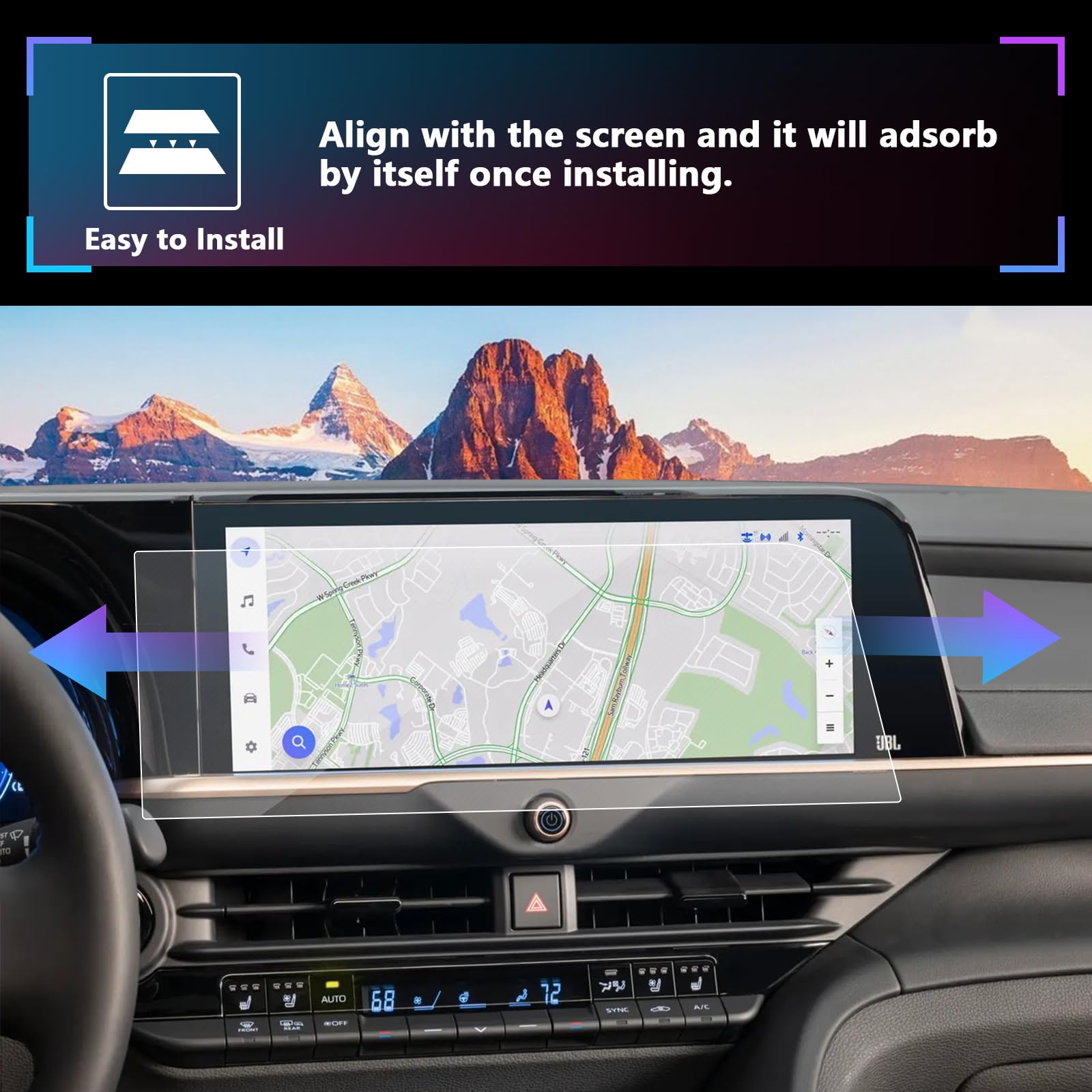 Sxcy For 2025 Toyota Crown Signia Accessories For 2025 Toyota Crown Signia Screen Protector 12.3 Inch (Xle/Limited/Platinum)(Tempered Glass)