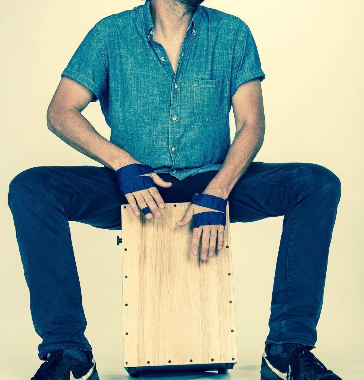 Eucatape Eucalyptus Infused Hand Drumming Tape - Helps Protect Hands from Blisters Cuts Dry Skin, Better than Drum Gloves for Dr