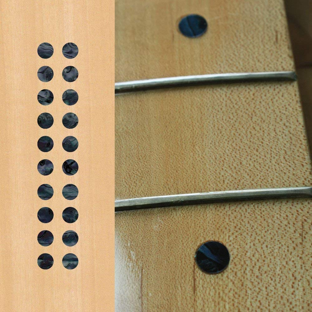 1/4''(6.35Mm) Dot Fret Markers   Black Pearl