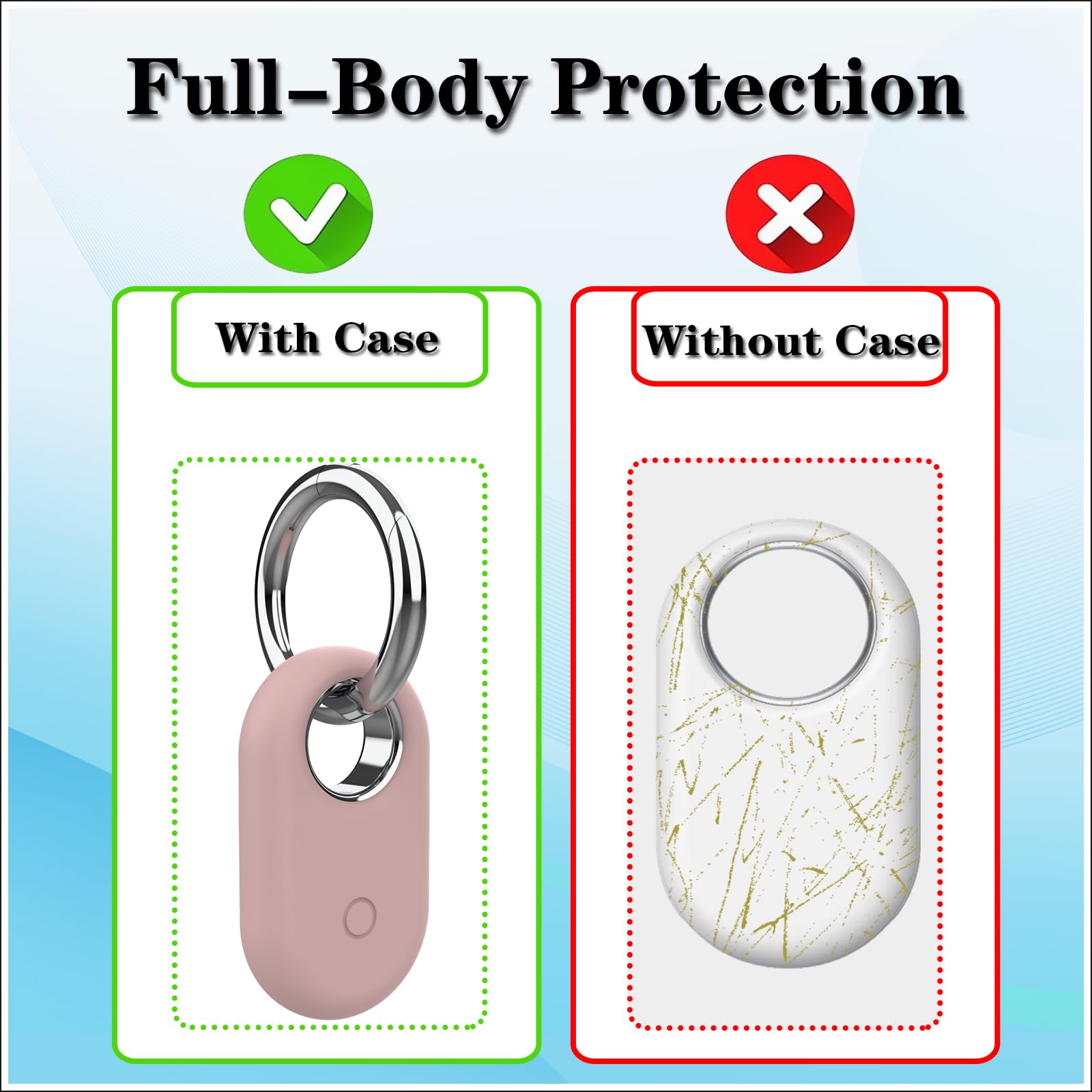 Rzttwl 4 Pack Holder Case Compatible With Samsung Galaxy Smarttag 2, Silicone Gps Tracker Protective Case For Galaxy Smart Tag 2