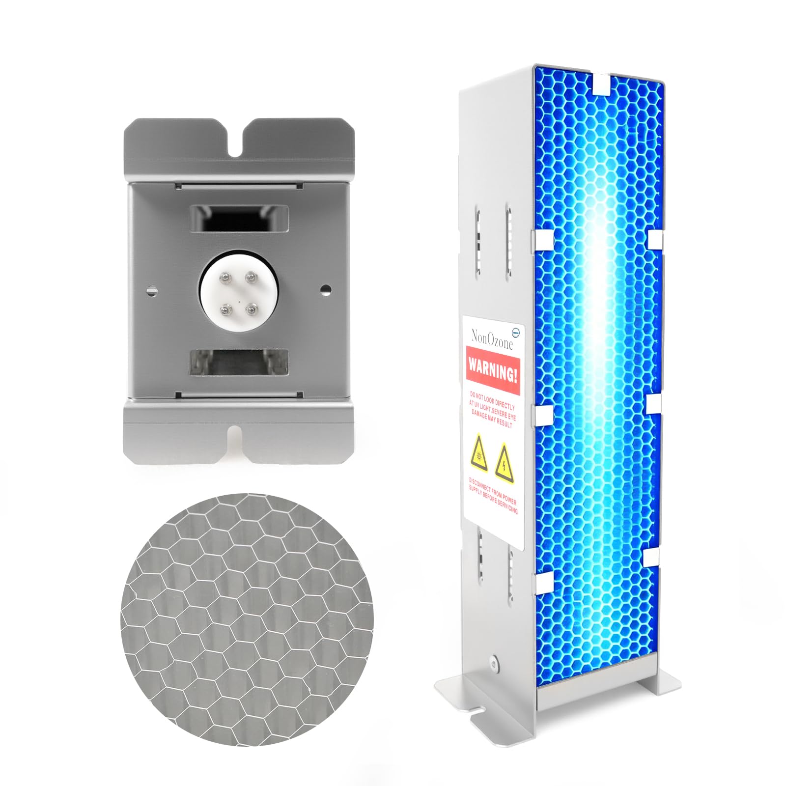 HILOYAL 9 Inch Air Scrubber PCO Replacement Cell And UV Bulb Ozone Free