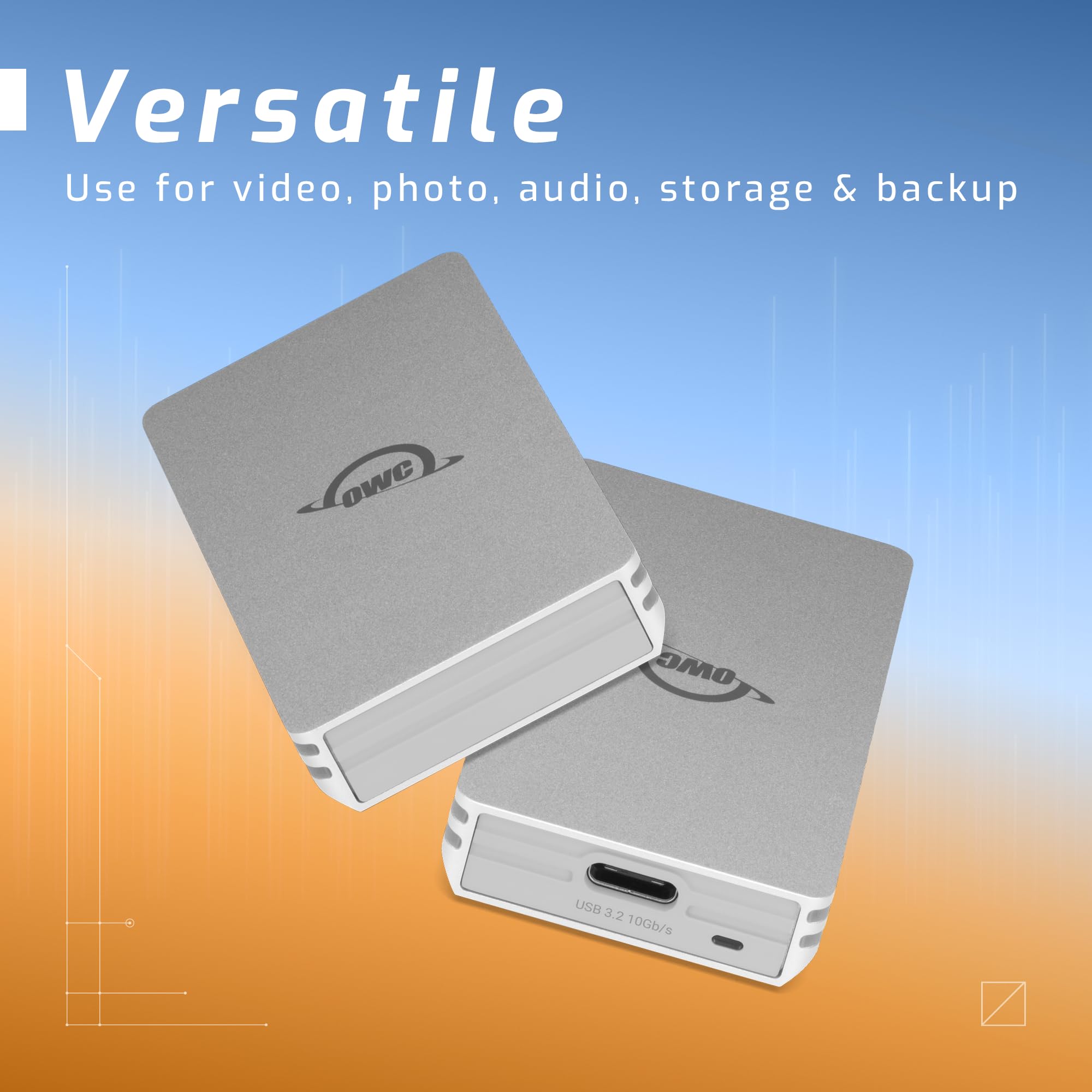 Owc 1Tb Envoy Single Ultra Portable Aluminum Bus Powered 10G/S Usb C Thunderbolt Compatible External Nvme Ssd Drive