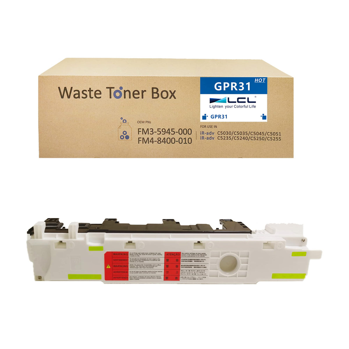 Lcl Compatible Waste Toner Bottle Replacement For Fm4 8400 010 Fm4 8400 000 Fm3 5945 000 Canon Imagerunner Advance C5045 C5051 C