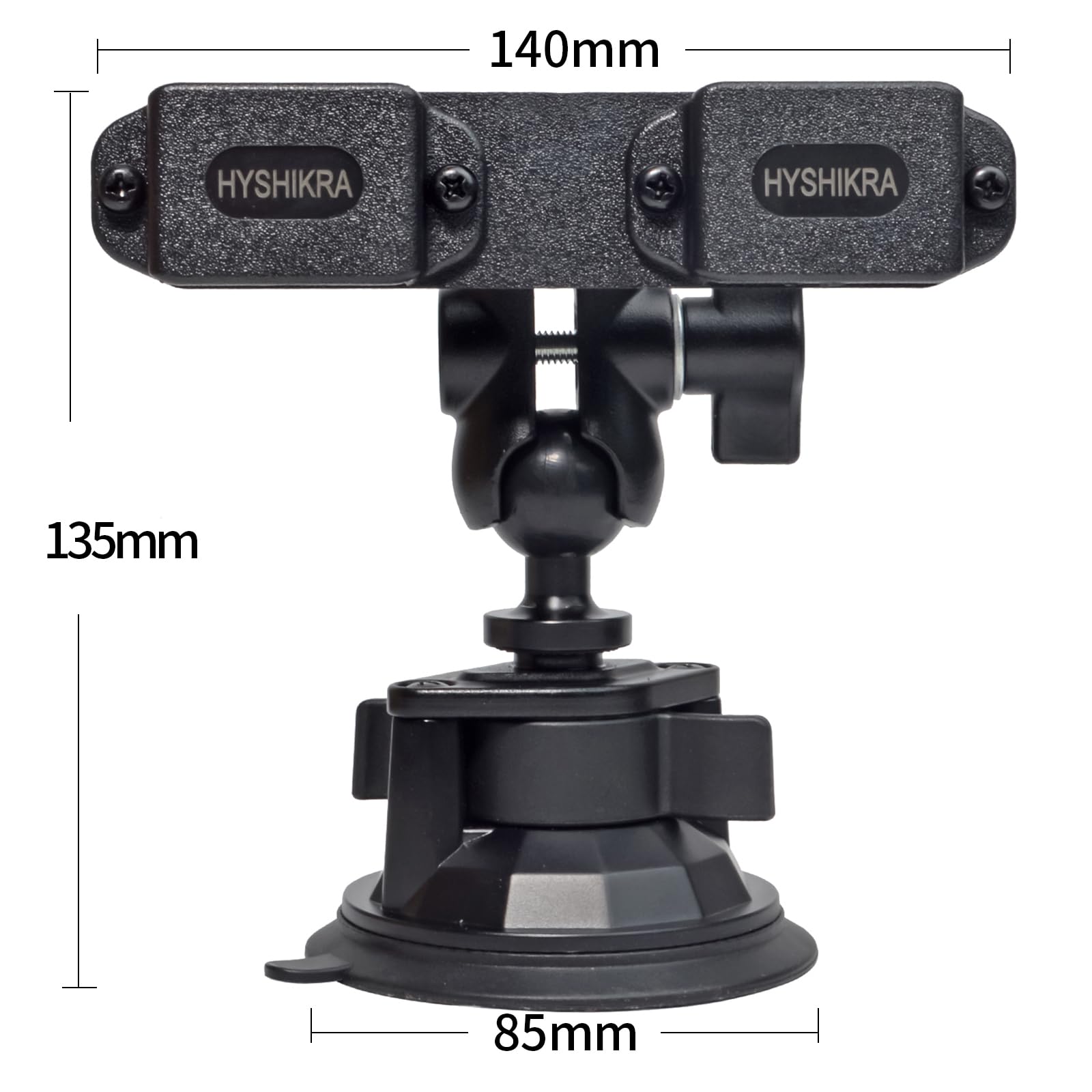Hyshikra Handheld Radio Mount, Suction Cup Walkie Talkie Holder Bracket Windshield/Dashboard Compatible With Kenwood Baofeng Uv5