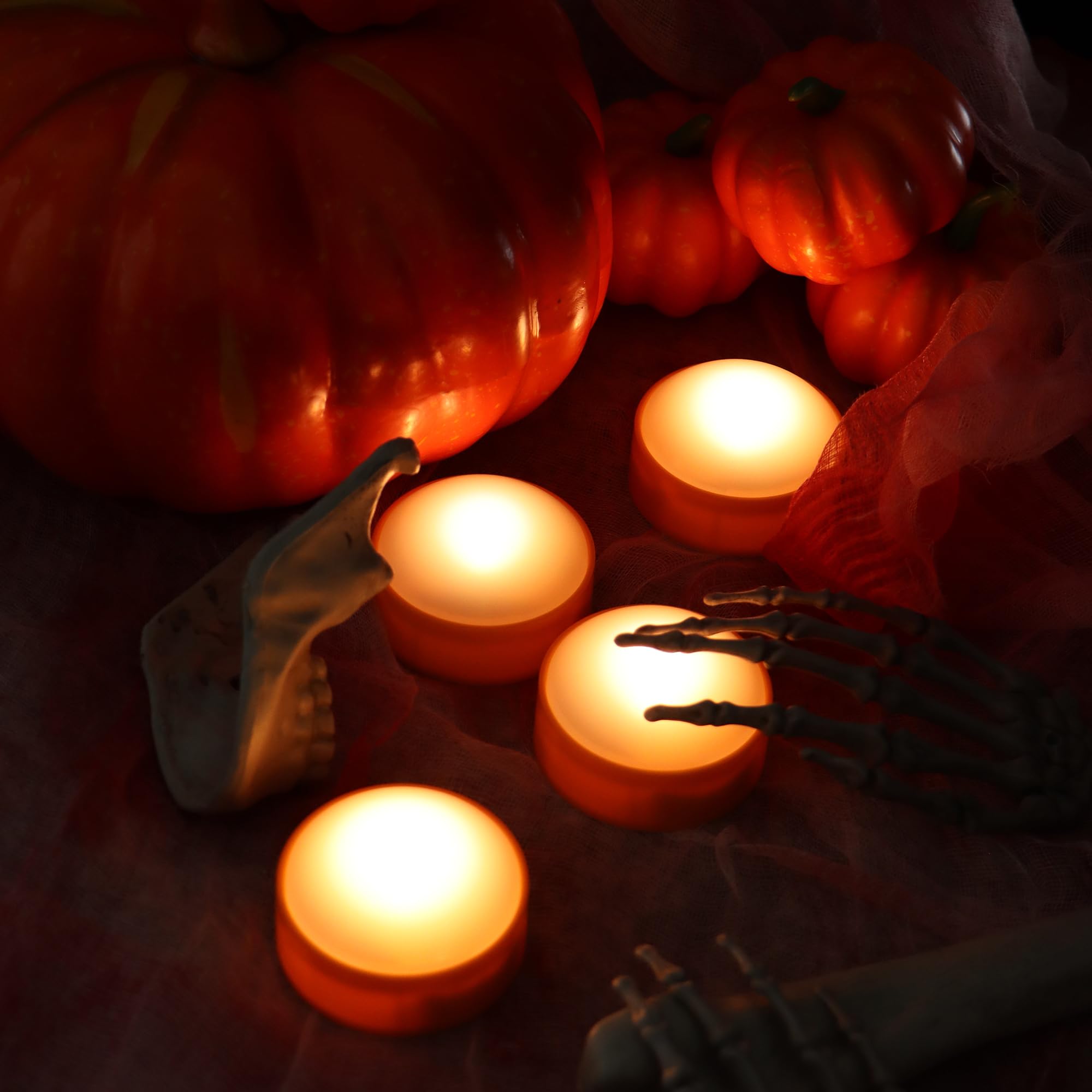 Led Pumpkin Lights With Remote And Timer, Battery Operated Bright Flickering Flameless Candles For Pumpkin Decor, Jack O Lantern