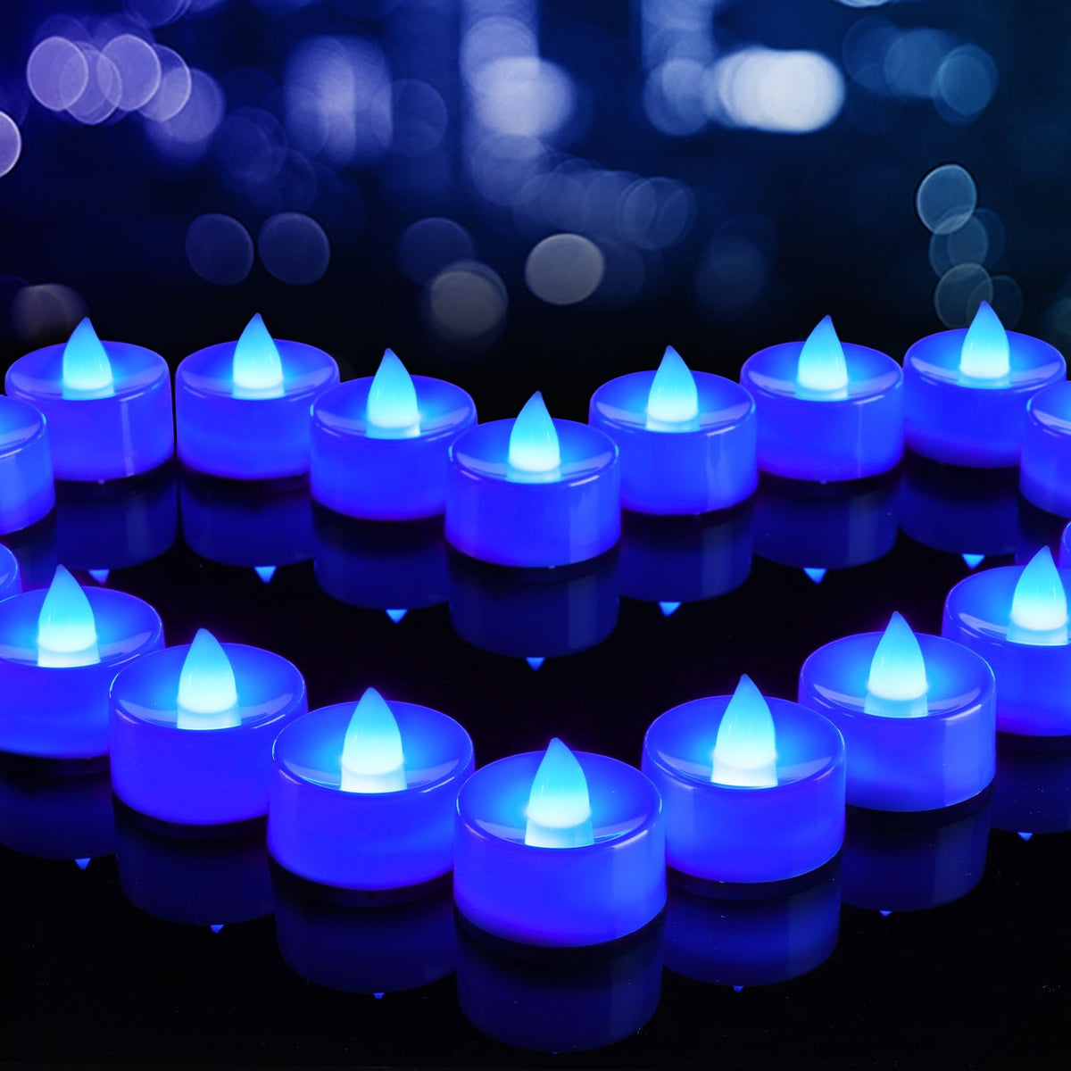 Beichi Flameless Candles, 24Pack Battery Operated Candles, Led Tea Lights Candles Battery Operated, Flickering Fake Candles For 