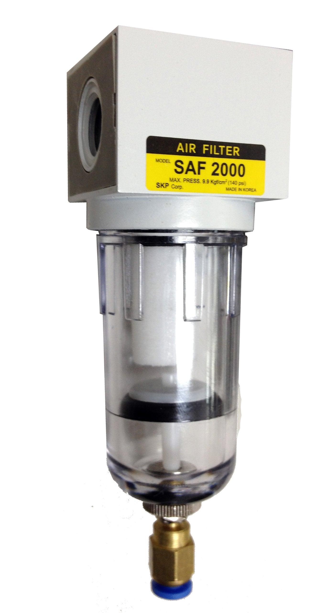 Pneumaticplus Saf2000M N02Bd Miniature Compressed Air Particulate Filter 1/4'' Npt   Poly Bowl, Auto Drain, Bracket