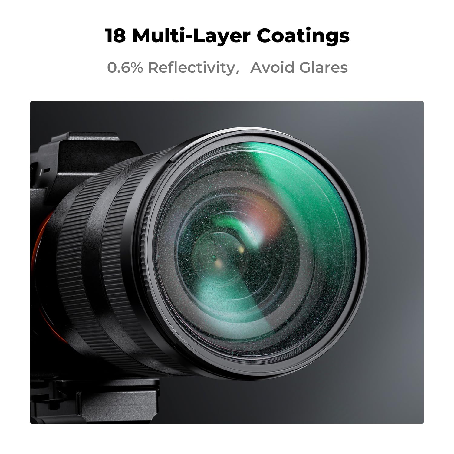K&F Concept 82Mm Shimmer Diffusion 1 Filter Optical Glass 18 Multi Coated Glimmer Glass Effect Filter For Camera Lens With 3 Cle