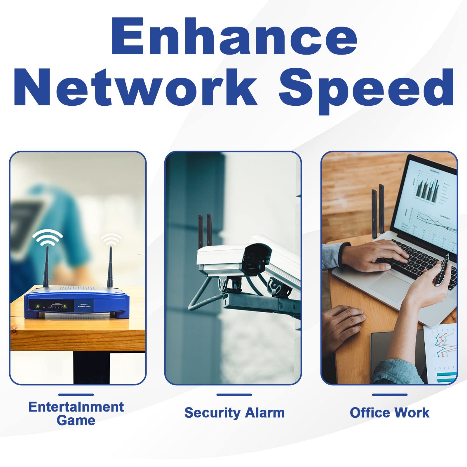 12Dbi 433Mhz Antenna High Gain Radio Antenna Sma Male Connector Omni Directional Antenna Wireless Antenna For Wireless Sensor Ne