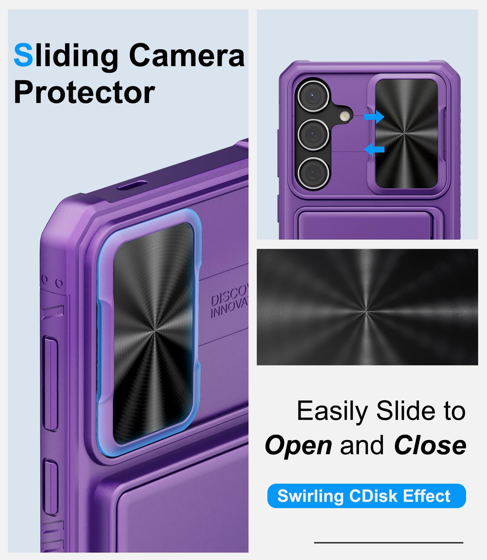 Bxyjy Wallet Case For Samsung Galaxy S24 Plus, Built In Card Holder (4 5 Cards) & Slide Camera Cover, Military Grade Drop, Women