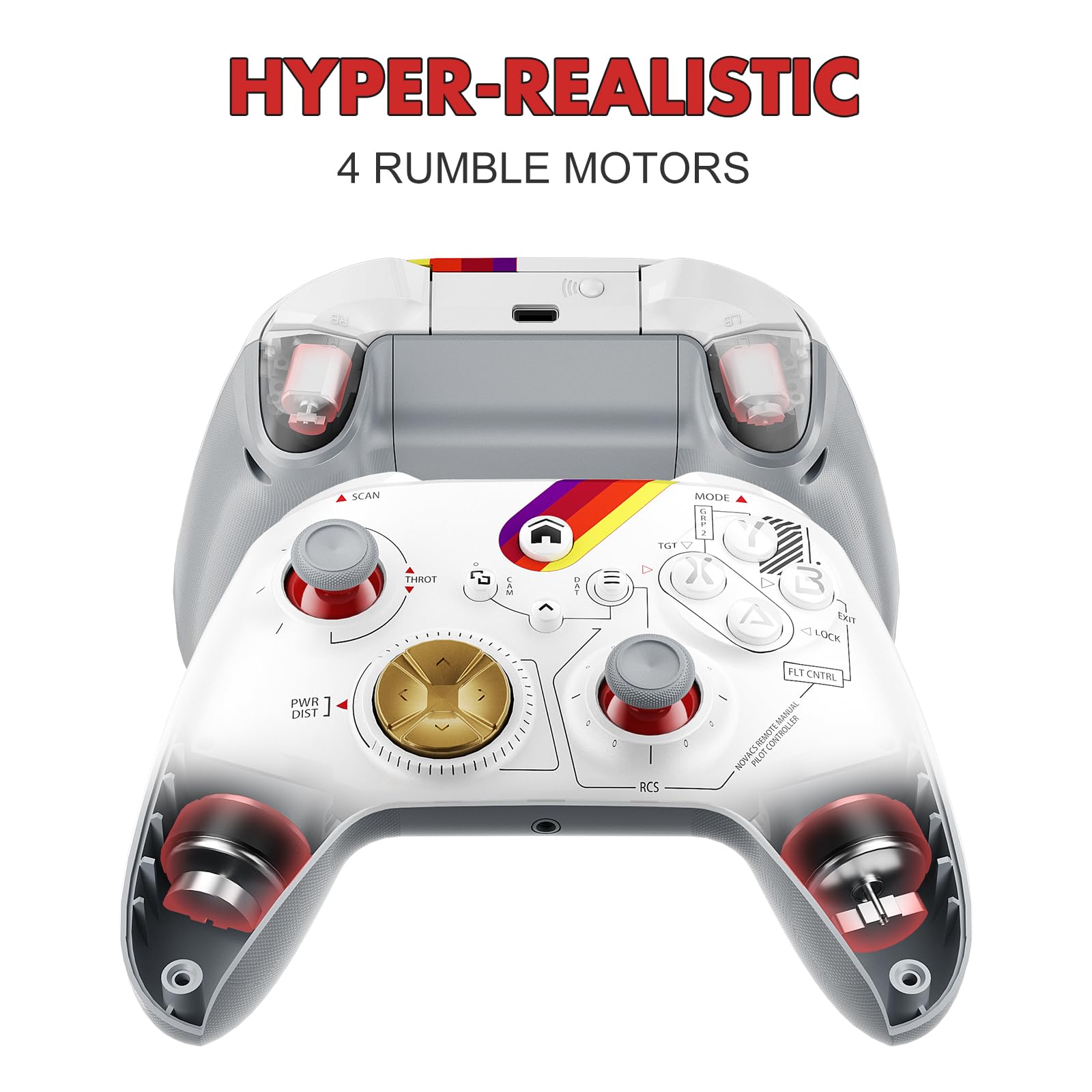 Dinosoo Wireless Controller For Xbox Series X/S/Xbox One Android Pc, Bluetooth Hall Effect Joysticks Dual Vibration Turbo Functi