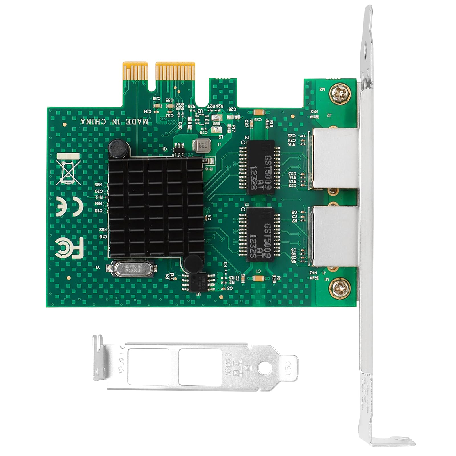 1000M Gigabit Ethernet Server Adapter With Netxtreme Bcm5720 2P Chipset, Dual Ports Pci Express Network Lan Card With Low Profil