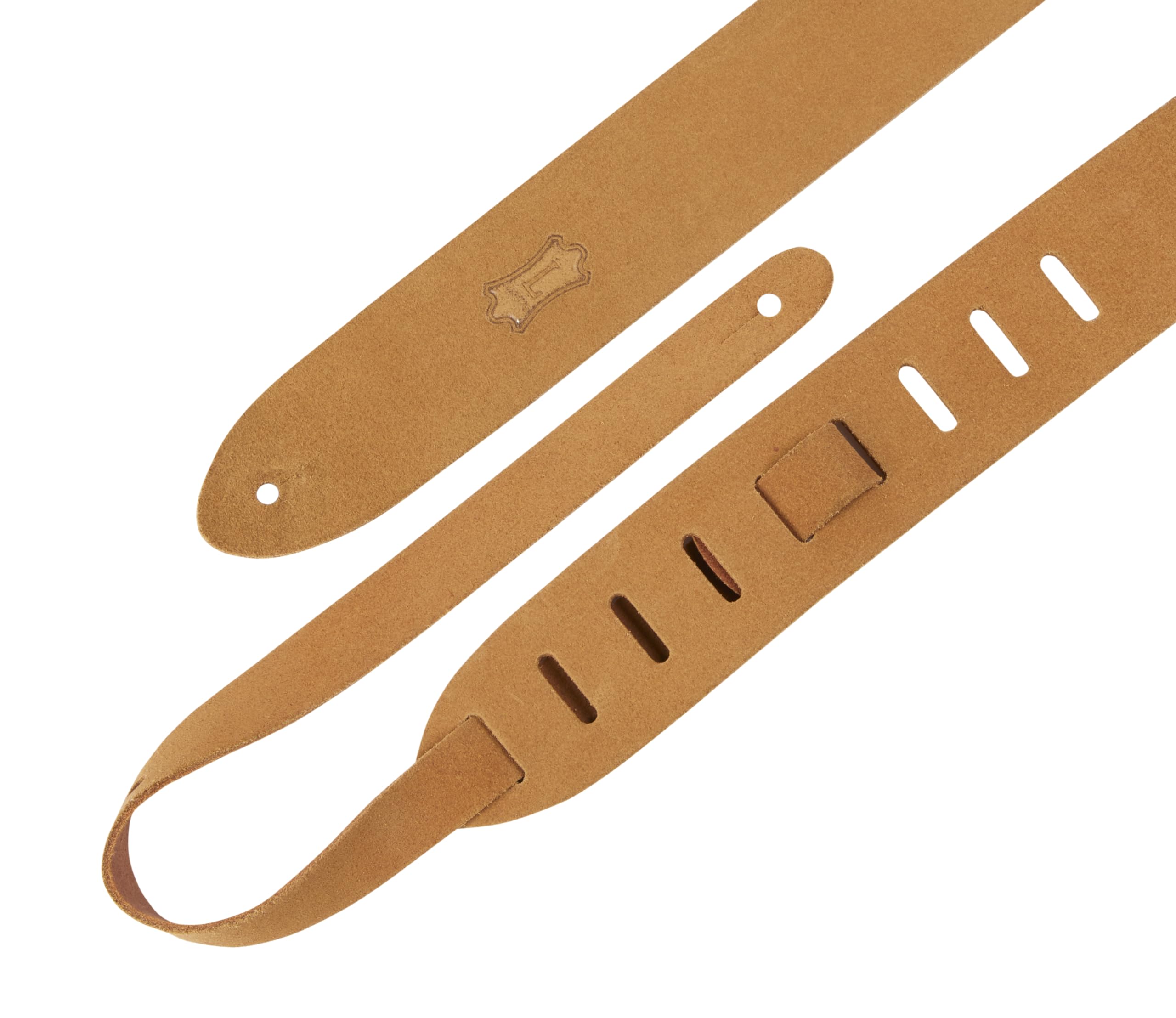 Levys Leathers 2 Suede Leather Guitar Strap; Tan (M12Oh-V2-Tan)