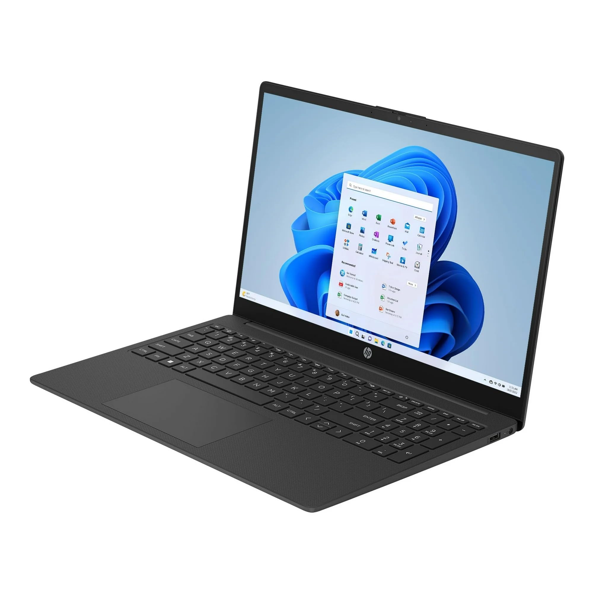 Hp 15.6'' Hd Student Laptop, 1 Year Office 365, Intel Quad-Core N200 Processor, 8Gb Ram, 128Gb Storage, Webcam, Numeric Keypad,