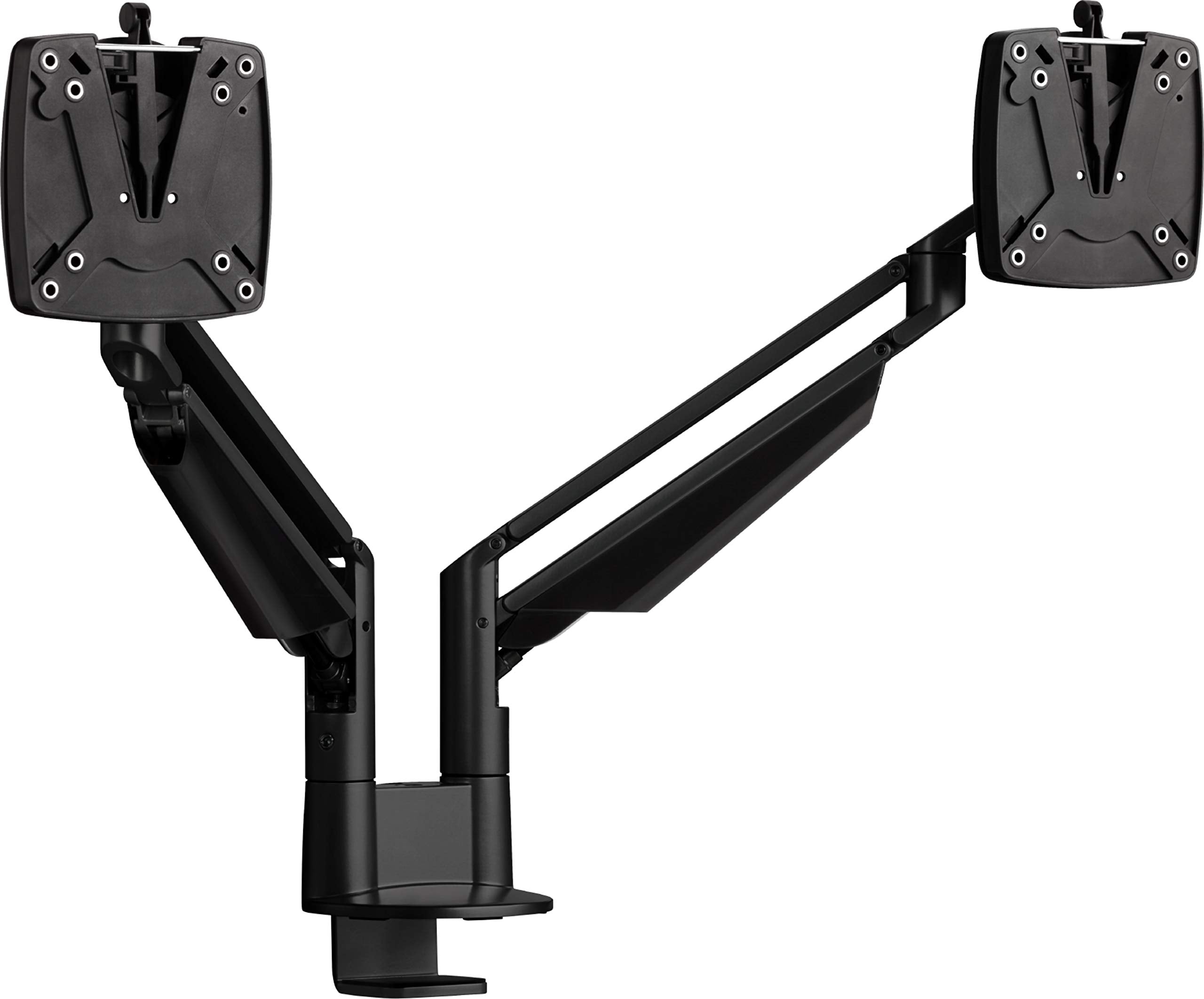 Novus Clu Duo Monitor Arm, Easily Align 2 Monitors, Adjustable For Comfortable Ergonomic Viewing, Gas Spring Stay Put Positionin